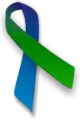 Green & blue ribbon