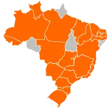 H1N1 Brazil Map by Community Outbreaks
