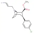 IPT (N-3-iodoprop-(2E)-ene-2β-carbomethoxy-3β-(4′-chlorophenyl)tropane), can be radiolabeled with 123I or 125I and used as a ligand to map several MATs