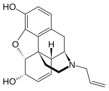 Chemical structure of Nalorphine.