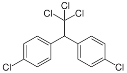 Chemical structure of DDT