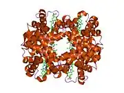 1g9v: HIGH RESOLUTION CRYSTAL STRUCTURE OF DEOXY HEMOGLOBIN COMPLEXED WITH A POTENT ALLOSTERIC EFFECTOR