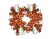 1y4q: T-To-T(High) quaternary transitions in human hemoglobin: betaF42A deoxy low-salt (1 test set)