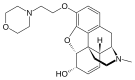 Chemical structure of pholcodine.