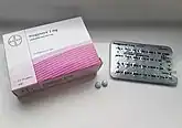Progynova (estradiol valerate) 2 mg oral tablets.