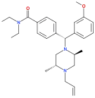 Chemical structure of SNC-80.