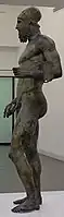 An Ancient Greek warrior in bronze. Riace Bronzes, c. 450 B.C.