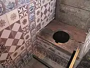 Toilet in Rosenborg Castle Copenhagen