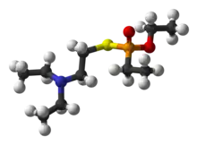 Ball-and-stick model of VE