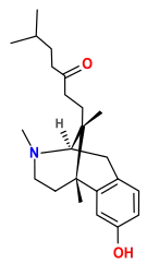 Chemical structure of zenazocine.