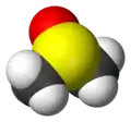 Spacefill model of dimethyl sulfoxide