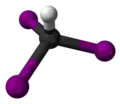Ball and stick model of iodoform