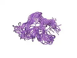 1m8m: SOLID-STATE MAS NMR STRUCTURE OF THE A-SPECTRIN SH3 DOMAIN