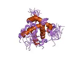 1p4q: Solution structure of the CITED2 transactivation domain in complex with the p300 CH1 domain