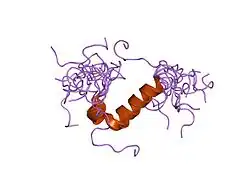 1p9c: NMR solution structure of the C-terminal ubiquitin-interacting motif of the proteasome subunit S5a