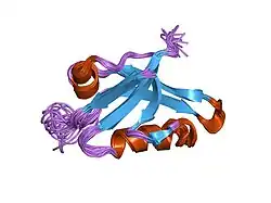 1z86: Solution structure of the PDZ domain of alpha-syntrophin