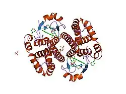 3pgt: CRYSTAL STRUCTURE OF HGSTP1-1[I104] COMPLEXED WITH THE GSH CONJUGATE OF (+)-ANTI-BPDE