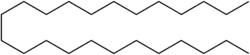 Skeletal formula of tetracosane