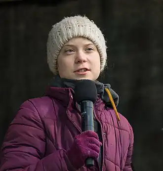 Greta Thunberg is a climate activist born in Sweden in 2003, who led the September 2019 climate strikes around the world
