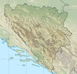 Jošanica is located in Bosnia and Herzegovina