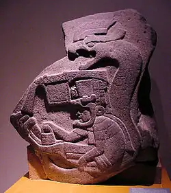 La Venta stele 19 with an early depiction of a feathered serpent