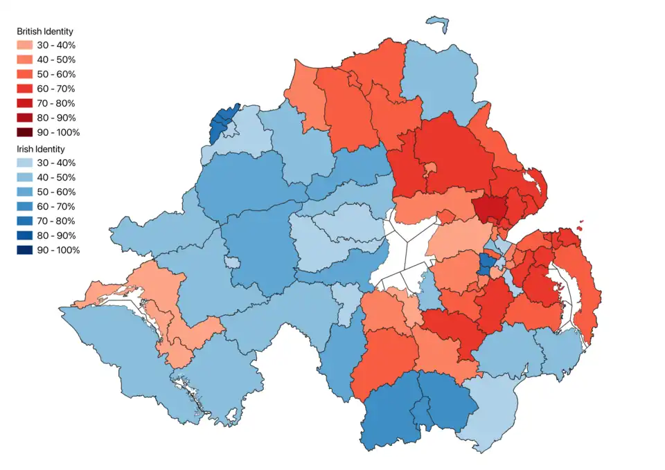 Predominant National Identity by District Electoral Area (DEA)