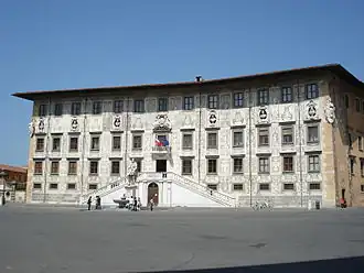 Palazzo della Carovana, Scuola Normale Superiore di Pisa main building, Tuscany. Currently attended by about 600 undergraduate and postgraduate (PhD) students. Together with the University of Pisa and Sant'Anna School of Advanced Studies, it is part of the Pisa University System.
