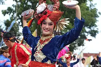 Piring dance, a traditional dance from West Sumatra