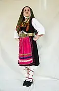 An example of Greek folk dress