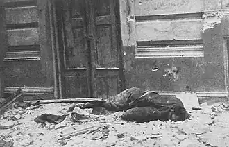 German soldier killed by the resistance during the attack on Mała PAST building. 23 August 1944
