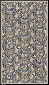 Model textil cu trandafiri creat de Mare (c. 1919) (Muzeul Metropolitan de Artă)