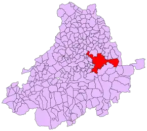 Poziția localității Ávila