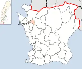 Localizarea comunei în cadrul comitatului