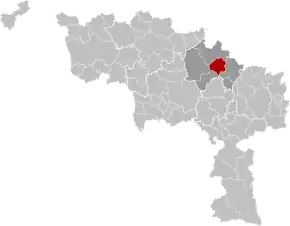 Écaussinnes în Provincia Hainaut