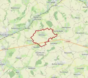 Poziția localității Éclimeux