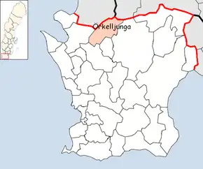 Localizarea comunei în cadrul comitatului