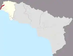 Poziția localității Leselidse