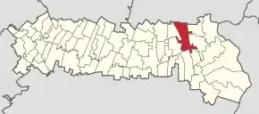 Poziția localității Țăndărei