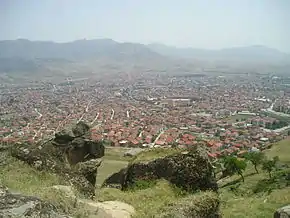 Panorama of Prilep from Marko's Towers