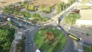 Sens giratoriu la intrarea în oraș