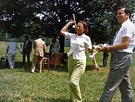 Ion Iliescu în 1976 împreună cu Elena Ceaușescu