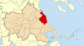 Poziția localității Agia