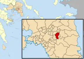 Poziția localității Agia Paraskevi