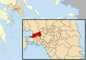 Poziția localității Chaidarion