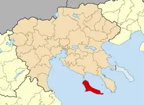 Poziția localității Kassandria, Halkidiki