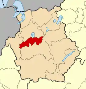 Poziția localității Orestida