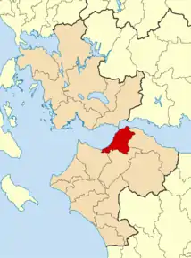 Poziția localității Patras