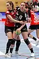 Aslı İskit, 12 februarie 2022. İskit în timpul partidei dintre Thüringer HC și TSV Bayer 04 Leverkusen, desfășurată în Wiedigsburghalle din Nordhausen.