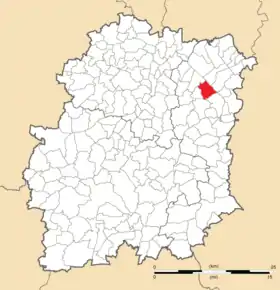 Poziția localității Évry