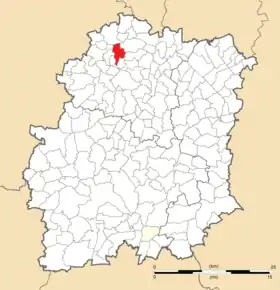 Poziția localității Orsay